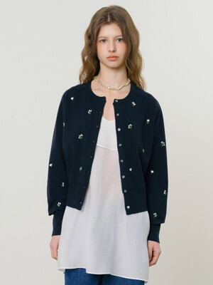 [단독] D Charlie Flower Pattern Cardigan_2colors