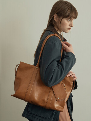 Times Shopper Bag_Camel