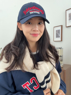QSRB Cotton Chino Lettering Baseball Cap