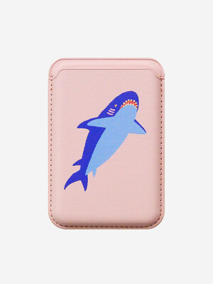 [맥세이프 카드지갑]Pink-Shark Magsafe Cardcase