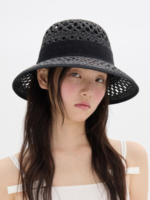 Coco Straw Hat - Black