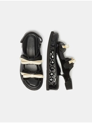 Frangia polygon sandal(black)_DG2AM25032BLK