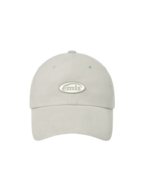 이미스 MINI RUBBER PATCH BRUSHED BALL CAP-LIGHT GRAY