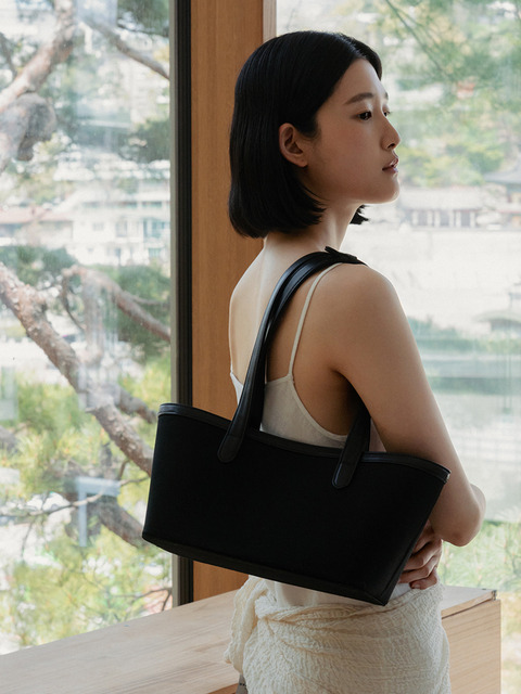 루아레 [리퍼브] Alma 2-way Canvas Tote Bag (2 Color)