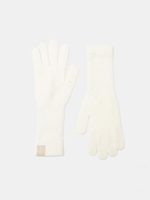 basic long wool gloves (G003_ivory)