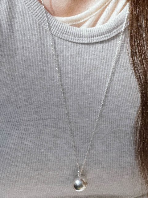 주얼리 - 포틀 (Fotl) - [925silver,Glass]Bud necklace (32color,16k gold 도금)