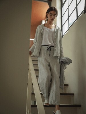 [Linen100%]Natural Linen Blanche Pants -3color