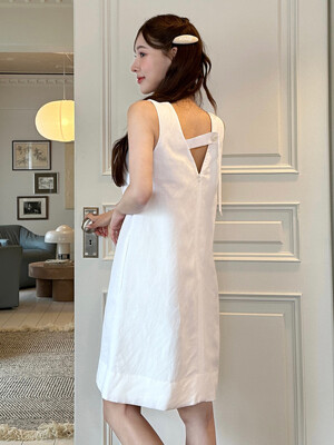 [Linen] A-line Mini Dress _ 3color