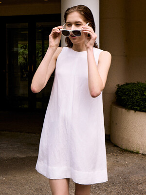 [Linen] A-line Mini Dress _ 3color