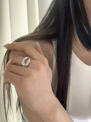 [925silver] U turn ring