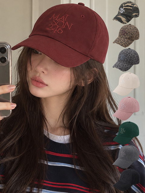 메종246 [10차 리오더] 남녀공용 시그니처 빅로고 오버핏 볼캡 (15COLOR) SIGNATURE BIG LOGO OVERFIT BALL CAP