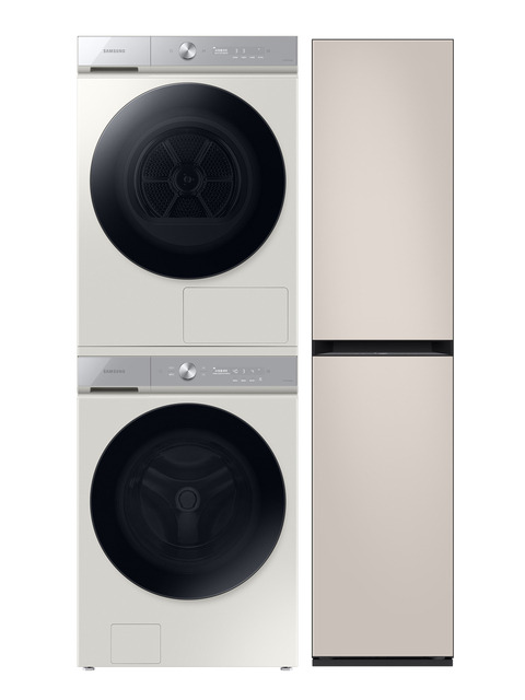 생활가전 - 삼성 (SAMSUNG) - 삼성전자 비스포크 WF21A9400KE+DV17A9720BE+DF18CB8600ER 그랑데AI 세탁기+건조기+에어드레서 21kg+17kg+상의3~5벌