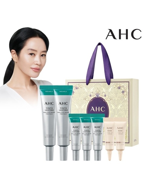스킨케어세트 - 에이에이치씨 (AHC) - [추석선물대첩]유스래스팅 리얼아이크림포페이스 35ml 2개+7ml 3개+누드크림 5ml 2개+쇼핑백