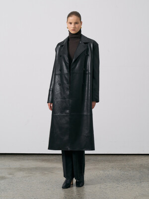 [HANDMADE] Leather Long Coat