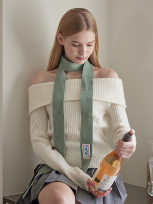 Slim Knit Muffler (6 Colors)