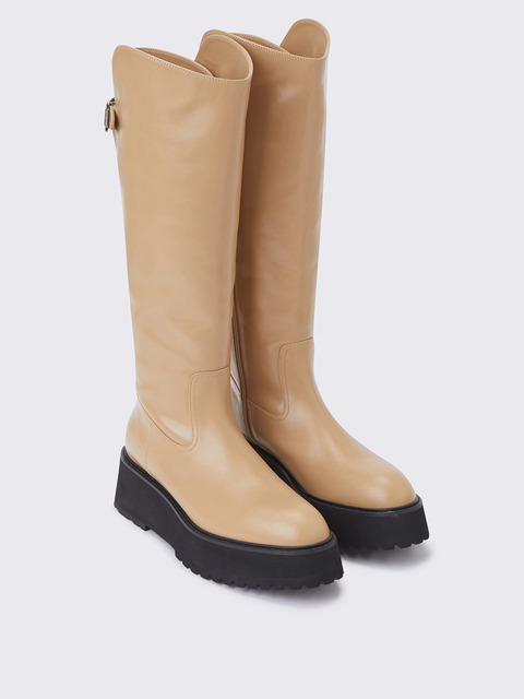 부츠 - 슈콤마보니 (SUECOMMA BONNIE) - Straight line long boots(yellow)_DG3BW23509YEW