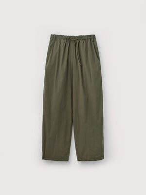 Lightweight cotton oval silhouette pant_Cactus