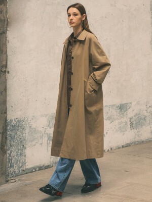 Florence Maxi Long Mac Trench Coat_CTO121(Beige)