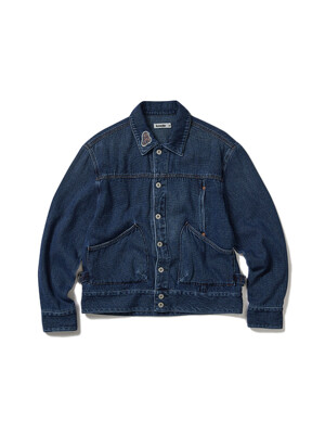 Sphinx denim short trucker jacket / Canvas indigo