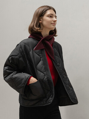 QUILTING LINER PADDED JACKET (BLACK)