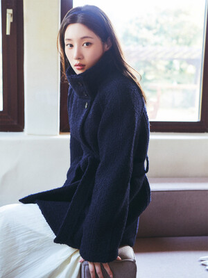 Boucle High-neck Half Coat NEW4WHA23_BO