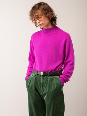 (M) 모크넥 스웨터 Purple