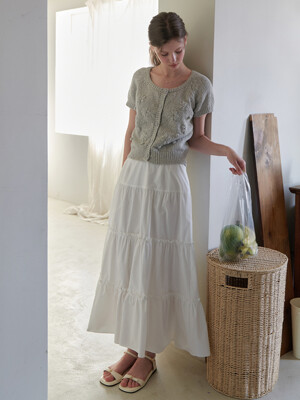 Melon balm skirt (white)