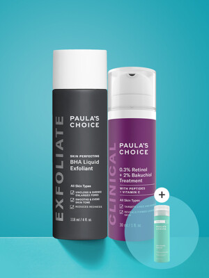 [안티에이징] 각질제거제 118ml x 레티놀바쿠치올 크림 30ml