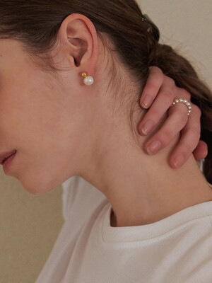 [Silver925] Baroque Pearl Earrings [2컬러 택1]
