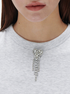 Hearty long Brooch