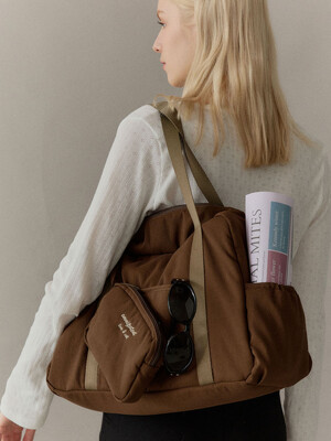 Love& cat duffel bag + pouch set _2colors