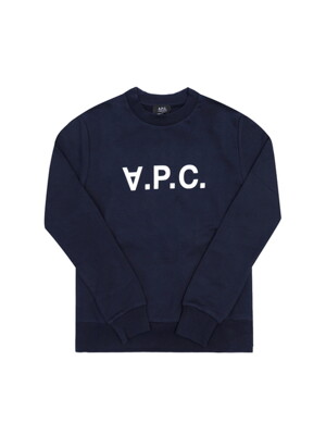 아페쎄 COHBN M27907 TIQ DARK NAVY/ECRU VPC 벨벳 로고 스탠다드 그랜드 공용 맨투맨