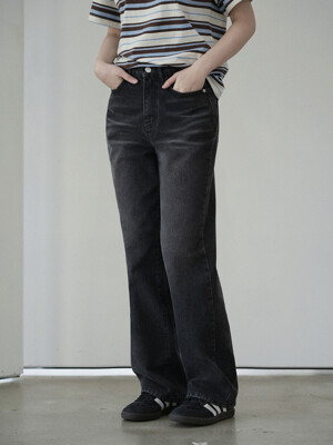 [-6cm 숏버전 추가] W57 WIDE DENIM PANTS_BLACK