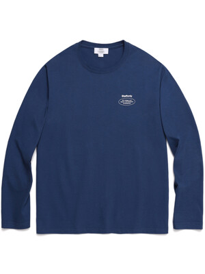 SLOGAN LOGO LONG SLEEVE (DEEP BLUE)