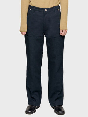 Layer twill Pants Deep navy