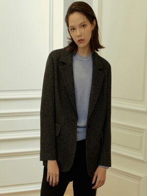 herringbone pocket wool jacket JWJKLK0100