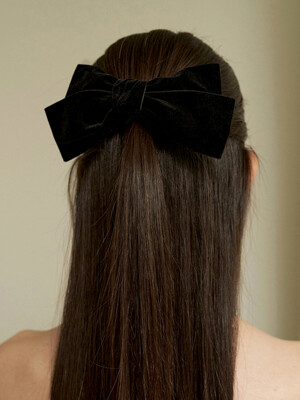 classy velvet ribbon hair pin