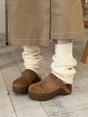 JOSIE Clog chunky shoes - 5color 5.5cm 청키 스터디 클로그 2way