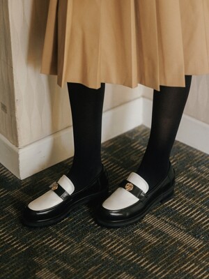 [단독]arte ribbon loafer combi_2colors
