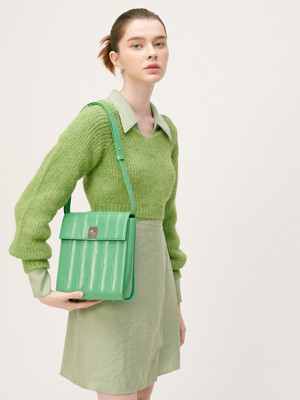 WAVY LARGE BAG _LIGHT GREEN