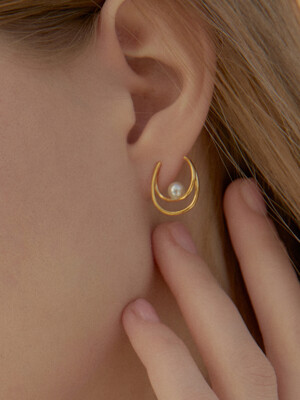 Filu 16K Gold 925 Silver Earring