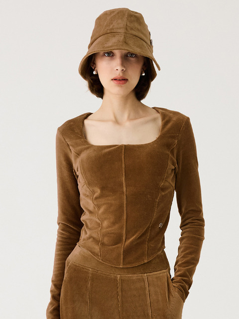 티셔츠,스포츠웨어,골프 - 포트메인 (PORT MAYNE) - CORDUROY ATHLETIC TOP - BEIGE