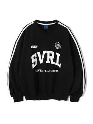 SVRL Club Vneck Sweatshirt T84 - Black