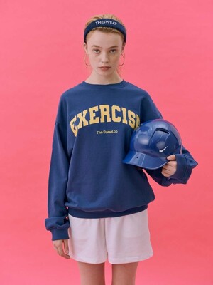 Exercise Roundneck Sweatshirt (NAVY)