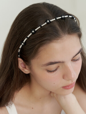 Pearl flower Hairband
