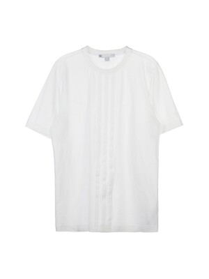 [Y-3] 로고 스트라이프 티셔츠 HG6096 WHITE