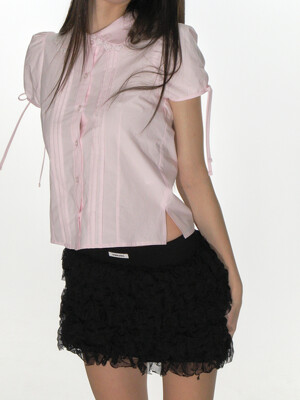 CANCAN FRILL MINI SKIRT_BLACK