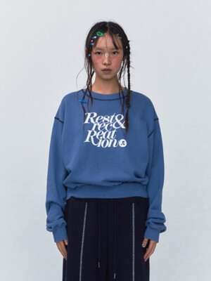 RR COLORATION SWEATSHIRT - BLUE