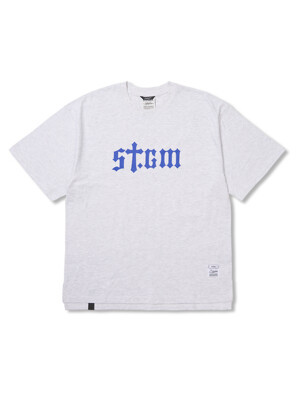 STGM Logo Oversized Short Sleeves T-Shirts White melange