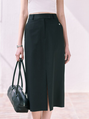 Slit Long Skirt_2color